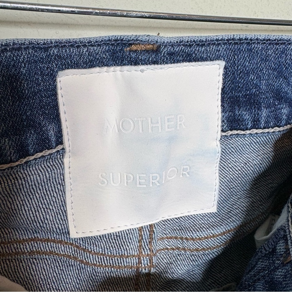 MOTHER The Proper Blue Straight Jeans with Classic Denim Wash (Truce) - Picture 6 of 8